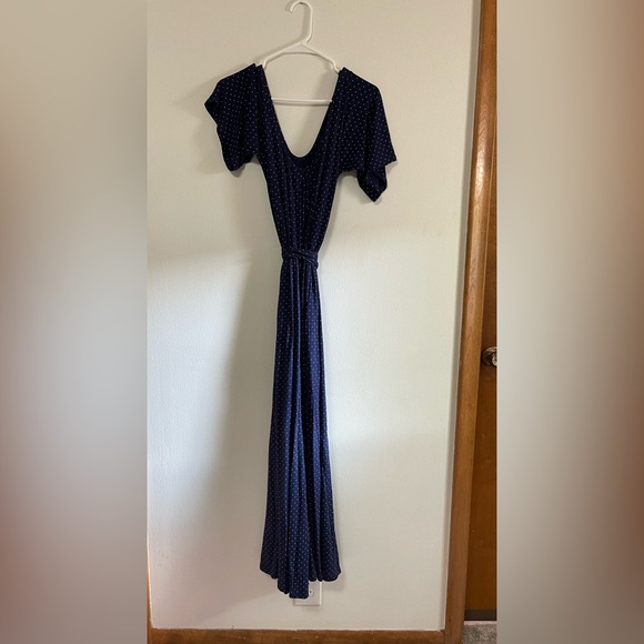 Latched Mama Sapphire Dots Momper Maxi with sleeves - Picture 2 of 7